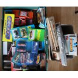 Diecast vehicles including Matchbox, Corgi, Hot Wheels and others, quantity.