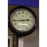 Smiths, Enfield, London; An early 20th century, round wall clock, face approx. 31cm, clock approx.