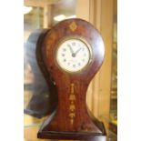 Precista; An early 20th Century, circa 1905, German mechanical mantle clock, complete with inlaid