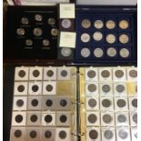 UK coin collection. Includes 9 x £5 coins, 1935 Crown and two 1951 Crowns in Original Case, an Album