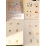 A collection of German postage stamps, mint and used, in stockbook and on card