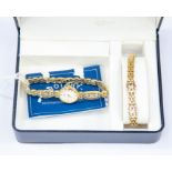 A boxed ladies Rotary bracelet watch and matching bracelet, in original box