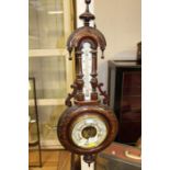 A late Victorian, mahogany cased, barometer, height approx. 79cm.