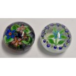 **AUCTIONEER TO ANNOUNCE CHANGE IN ESTIMATE** Two mid 20th Century paperweights, figural design