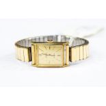 A gold plated Omega De Ville ladies' automatic bracelet watch, c.1970's, cal.661, having signed gold
