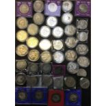 A large collection of Commemorative Five Pound Coins (67) with a number of Two Pound Coins (26).
