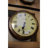 Frodsham, Gracechurch Street, London: A mahogany, round wall clock, Roman numerals, in need of a