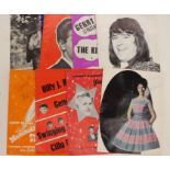 A collection of sixties and seventies music autographs