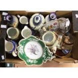 A collection of 18th and 19th Century pottery and china, including Derby, Spode, Dresden and other
