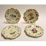 A collection of four 19th century plates, possibly continental, marked 763 to reverse. (4)