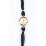 A ladies circa 1960's 9ct gold cased wristwatch, Smiths, mechanical wind, total gross weight approx.