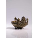 KapallaBronze,Nepal, 18th centuryH: 6 cmA kapalla or skullhead cast in Bronze. It is round and has