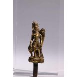 PadmapaniBronze,India, Bihar, 6th / 7th centuryH: 9,5 cmSmall finely cast Padmapani figure