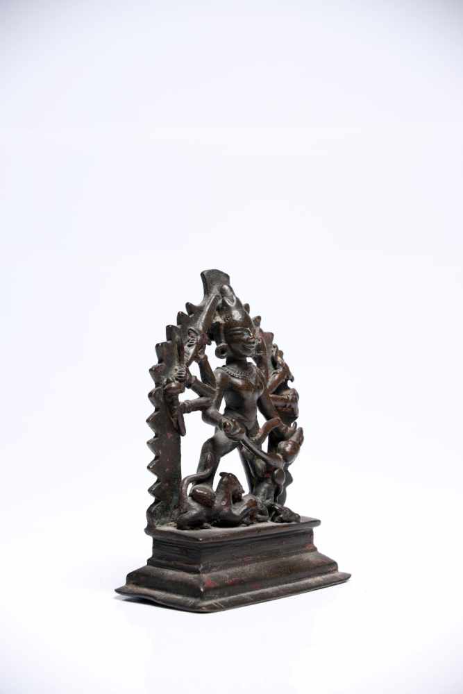 DurgaBronzeSouth India16th ctH: 10 cm Durga is the warrior goddess also popular by the name Kali. - Image 2 of 5