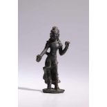 AvalokiteshvaraBronze,India post-Gupta, 7th -8th centuryH: 9,5 cmStanding Bodhisattva on flat