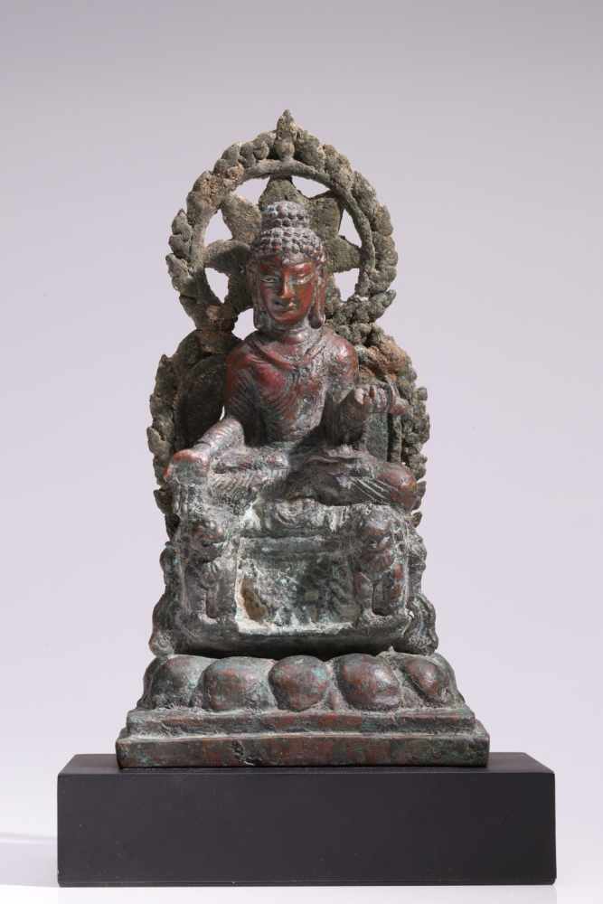 BuddhaBronze,Kashmir/ Swat Valley, 8th centuryH: 21 cmThis statue shows a number of Swat Valley