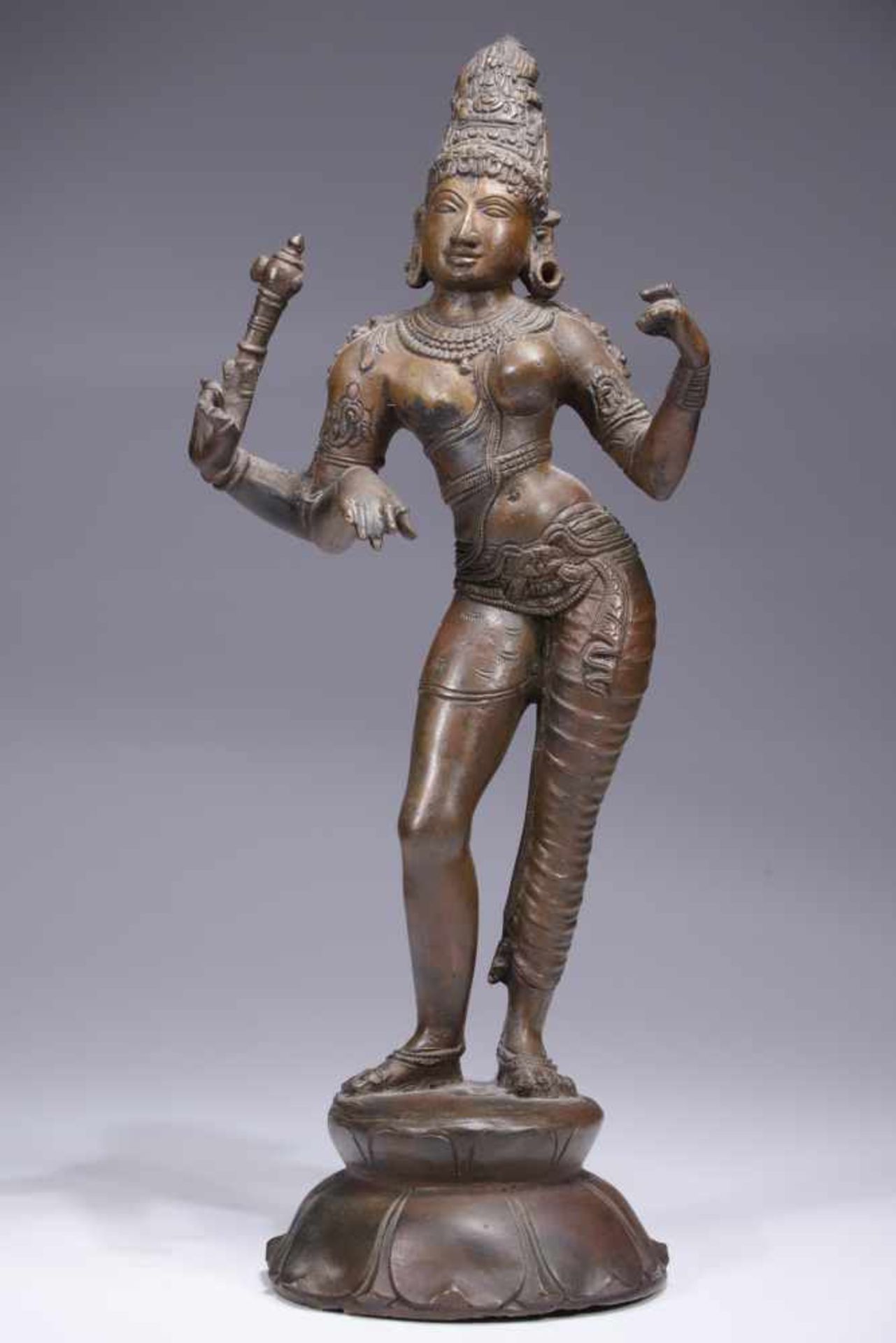ARDHA-NARISHVARAbronze,India , 19th century or earlier in Chola style,Size: 31 cmArdhanarishvara