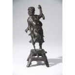 BRONZE STATUE OF LI TIEGUAIbronze,China, 18th century,Size: 19 cmOne of eight immortals, as beggar