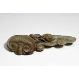 JADE CARVED LOTUS FLOWERjade,China, Qing Dynasty,Size: 19 cmLarge jade carving in the shape of a