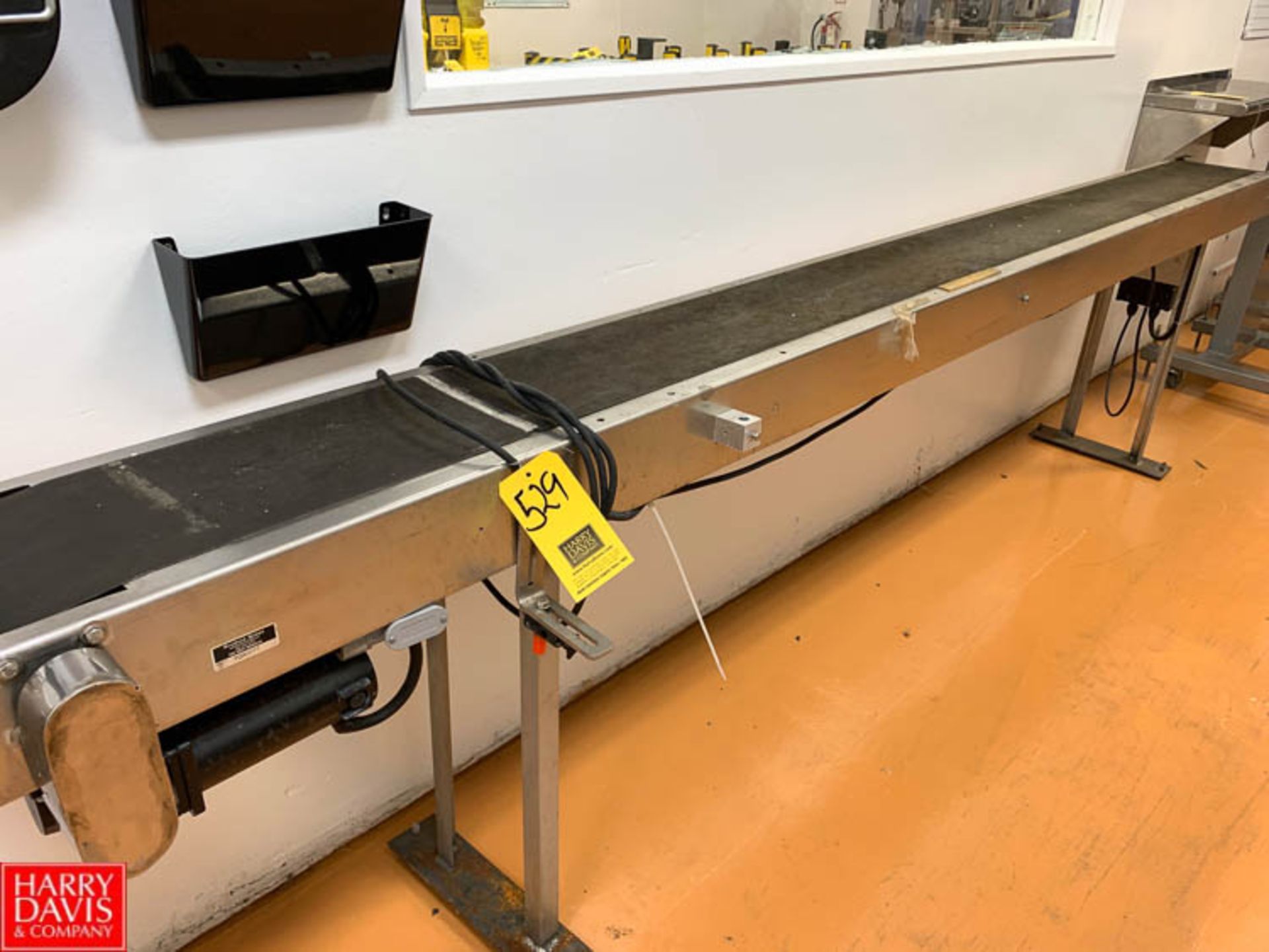 S/S Frame Power Belt Conveyor, 12" Wide x 144" Long Rigging Prices: 300