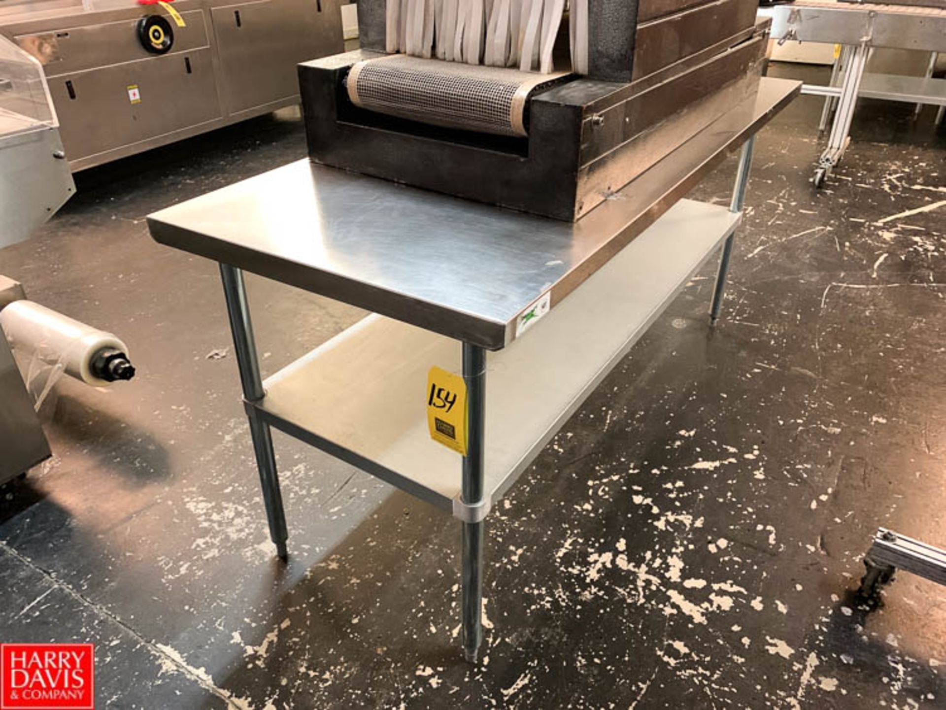30" x 72" S/S Top Table with Under Shelf Rigging Prices: 45
