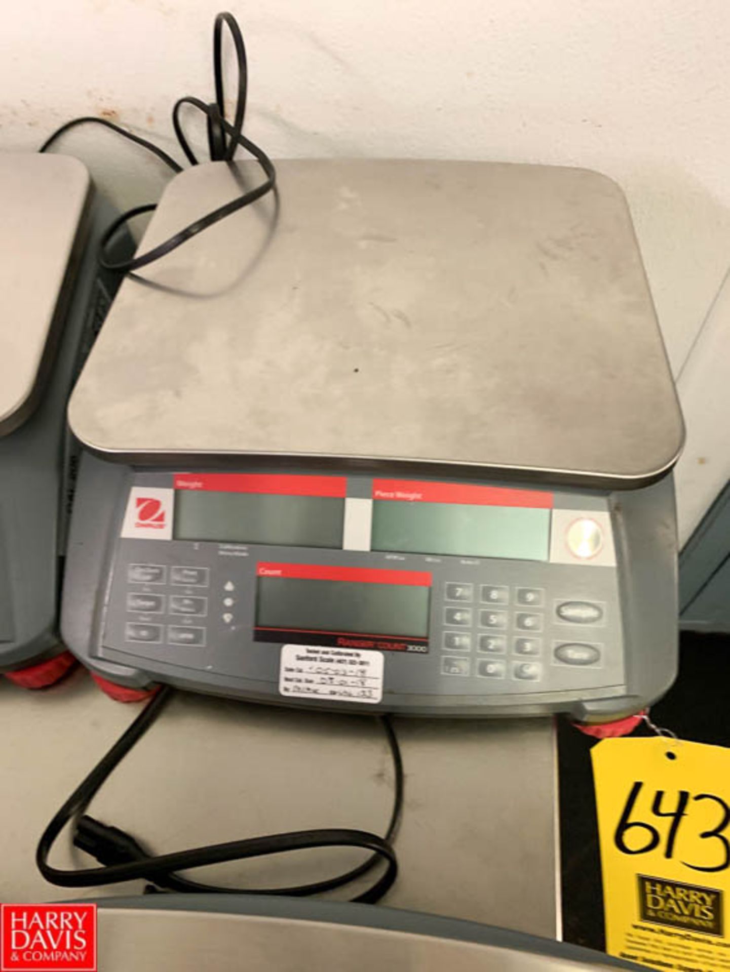 Ohaus Ranger Count 3000 Digital Scale Rigging Prices: 20
