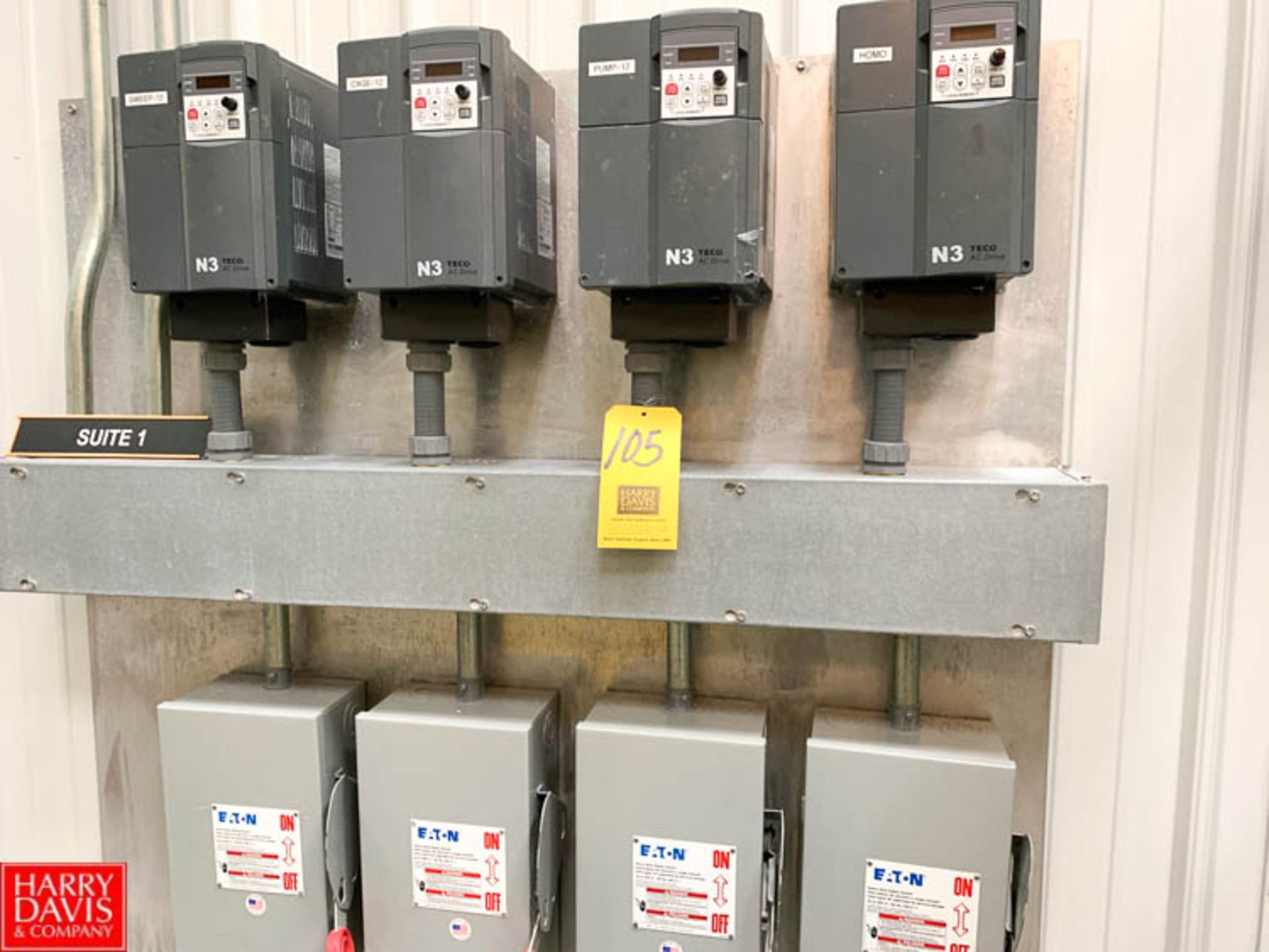 Teco N3 VFDs and (4) Eaton Safety Switches Rigging Prices: 100