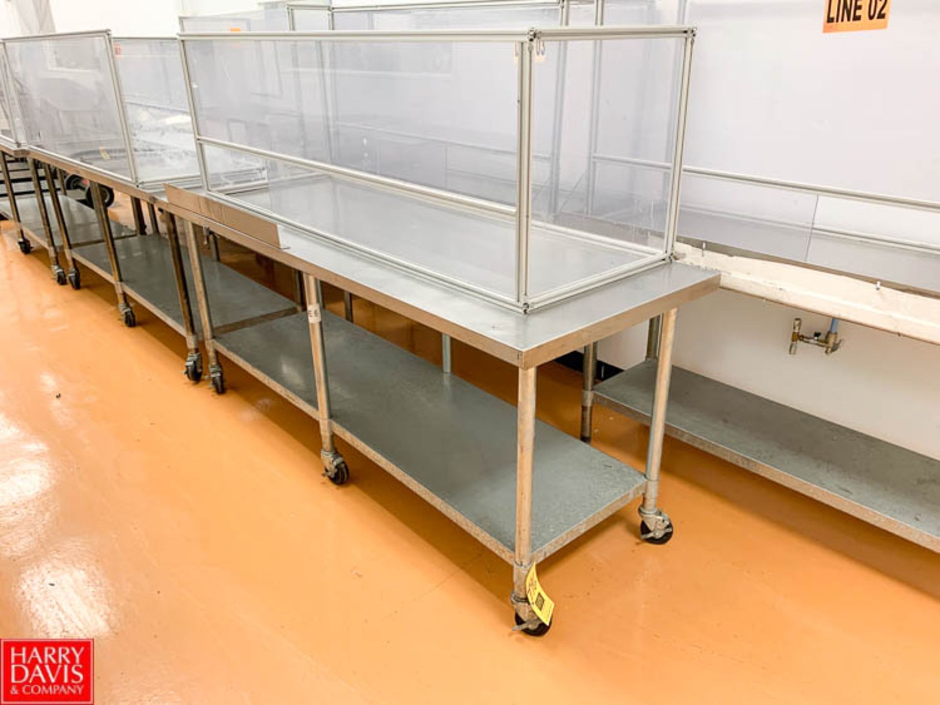 Portable S/S Tables, Up to 30" x 84" Rigging Prices: 175