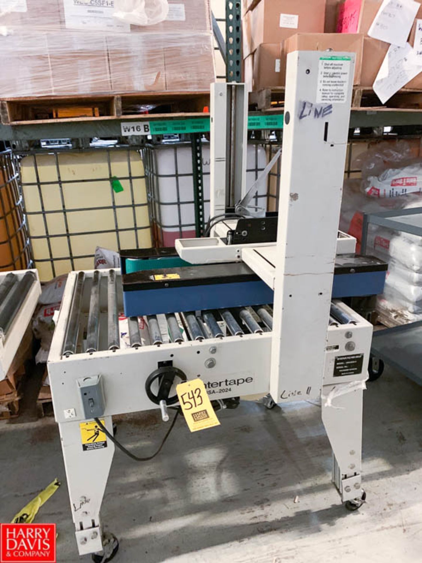 Intertape Top and Bottom Case Sealer, Model USA 2024-4 Rigging Prices: 400
