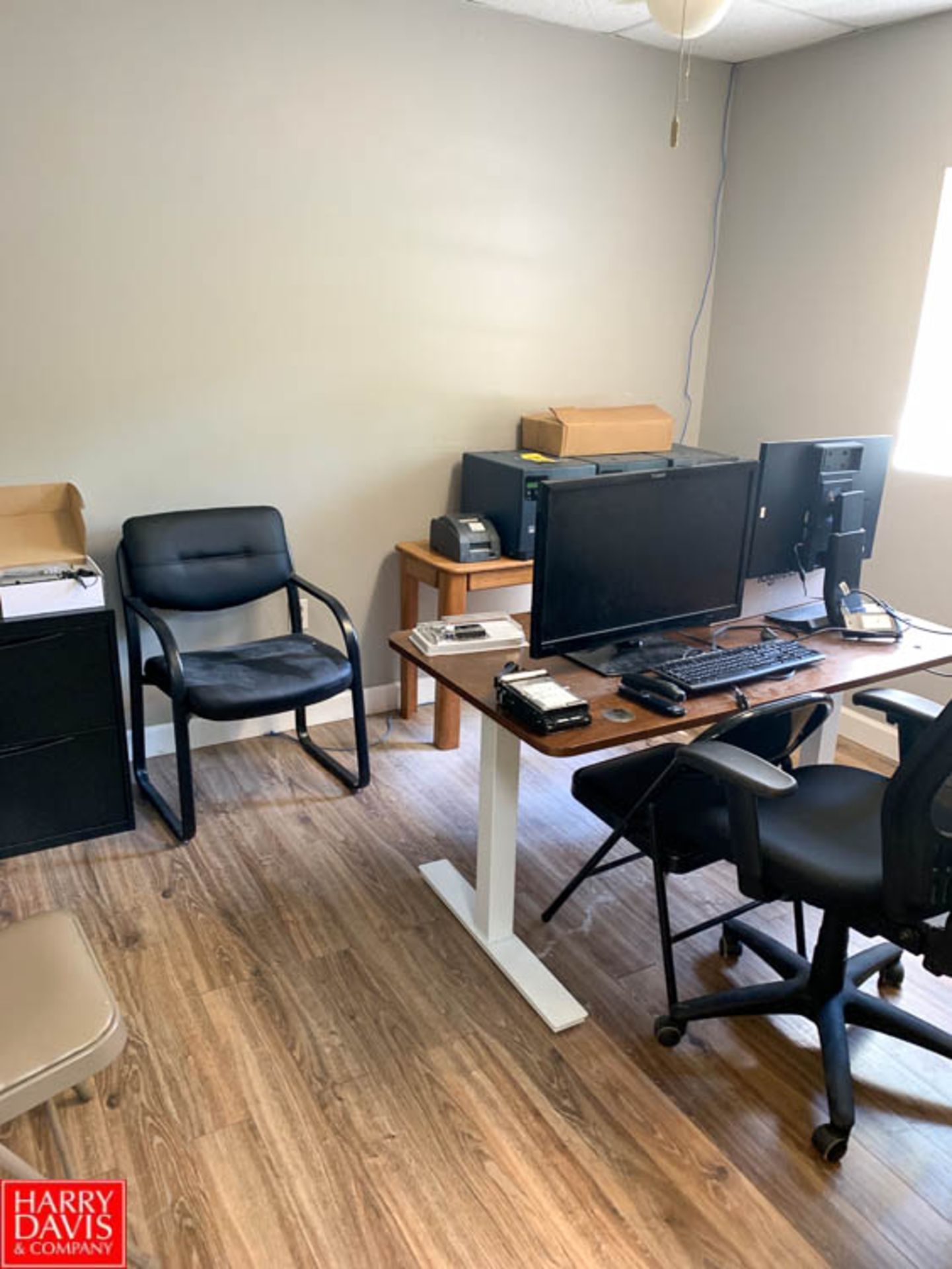 Table, Chairs, 2-Drawer Lateral File - Rigging Fee: $100