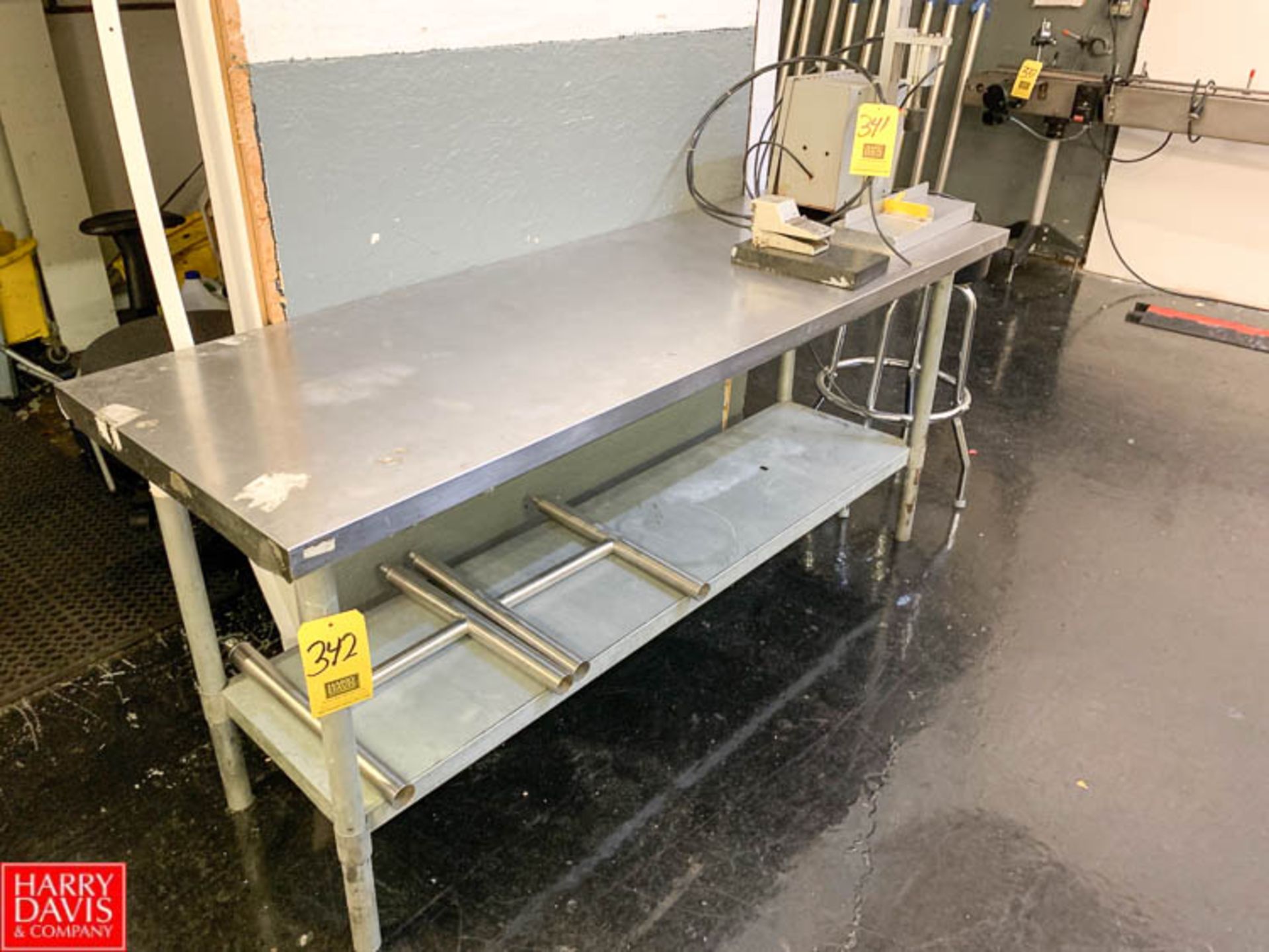 S/S Top Table with Under Shelf, 24" x 72"