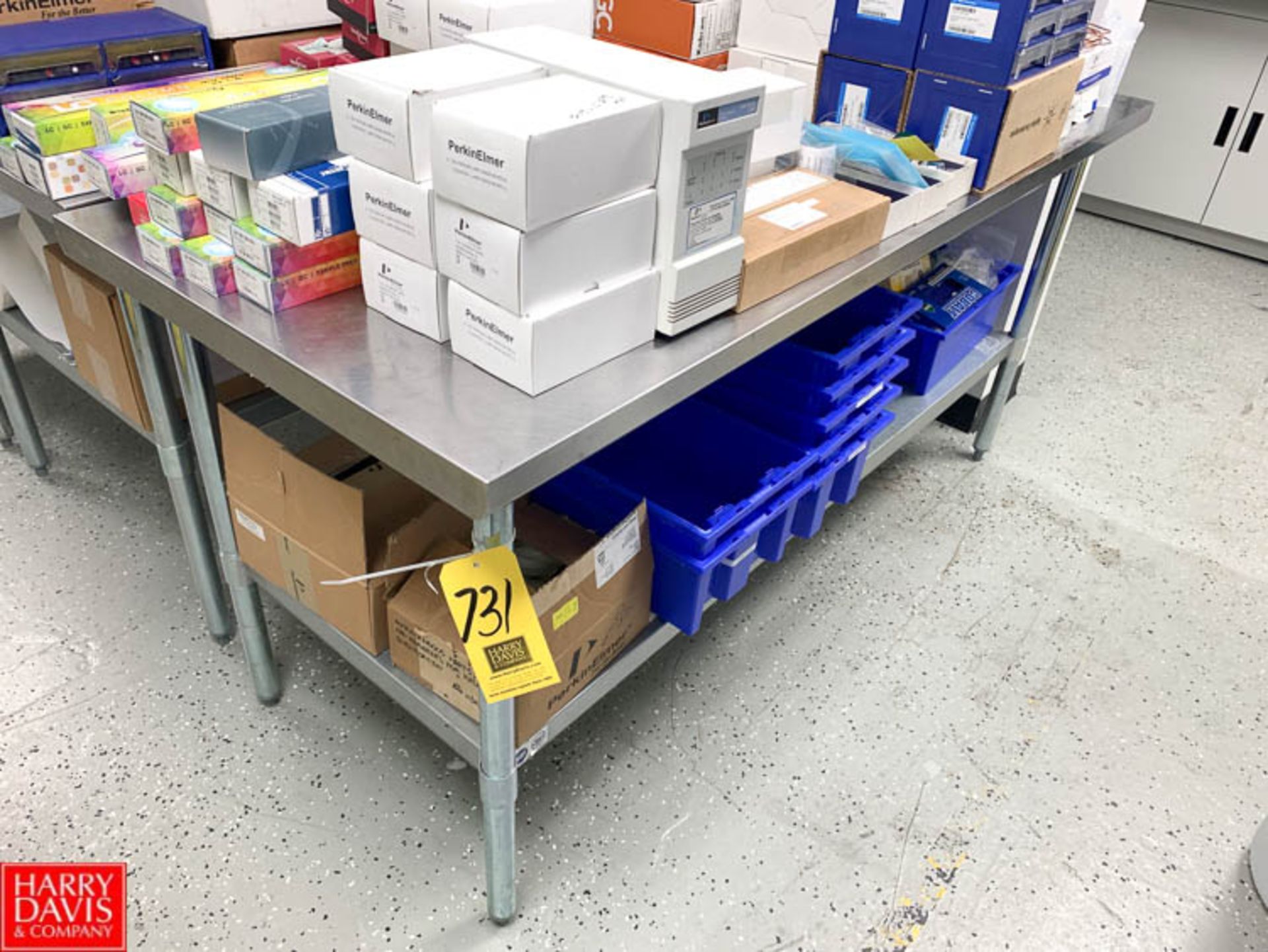 S/S Top Table with Under Shelf, 30" x 72" - Rigging Fee: $35