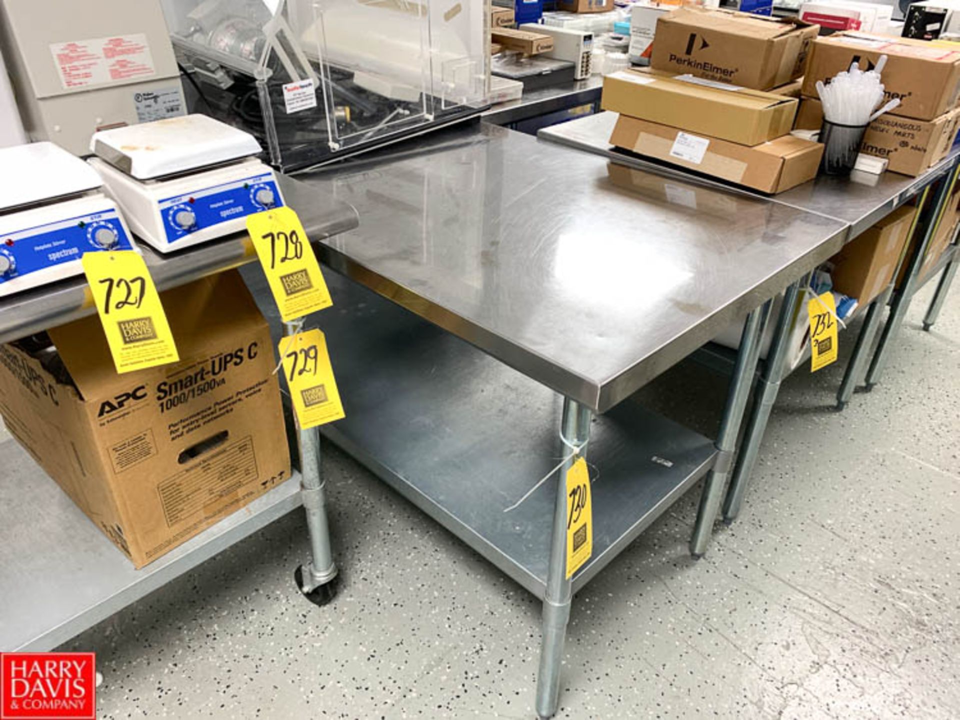 S/S Top Table with Under Shelf, 30" x 72" - Rigging Fee: $35