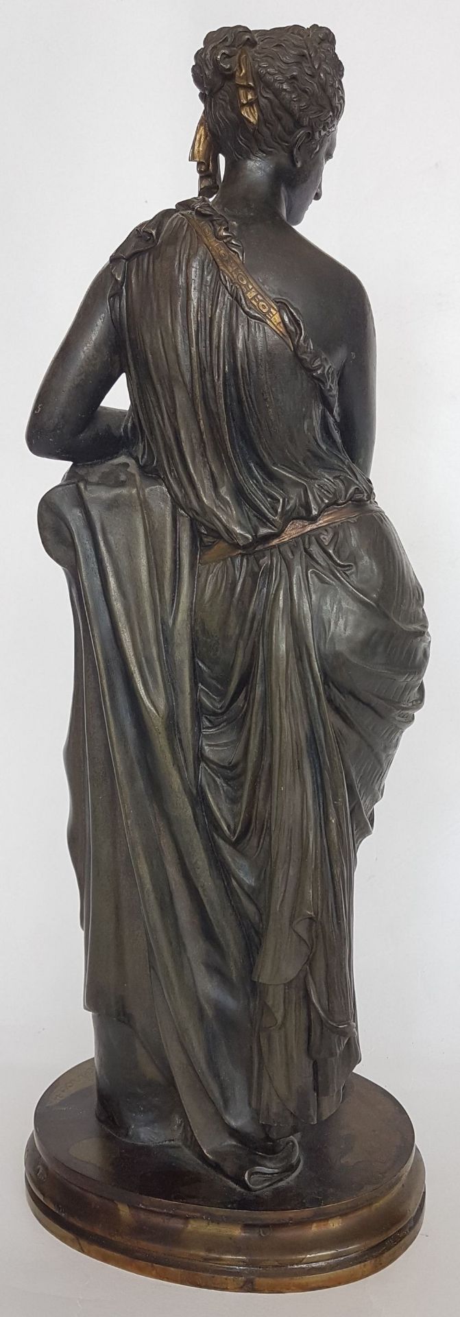 Émile François Chatrousse (1829-1896)Allegory of Greek arts, 1859; Bronze sculpture with black, - Image 6 of 8