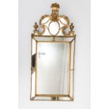Burchard Precht (1651-1738). Attributed to.Mirror with parecloses; Wood and gold-plated lead,