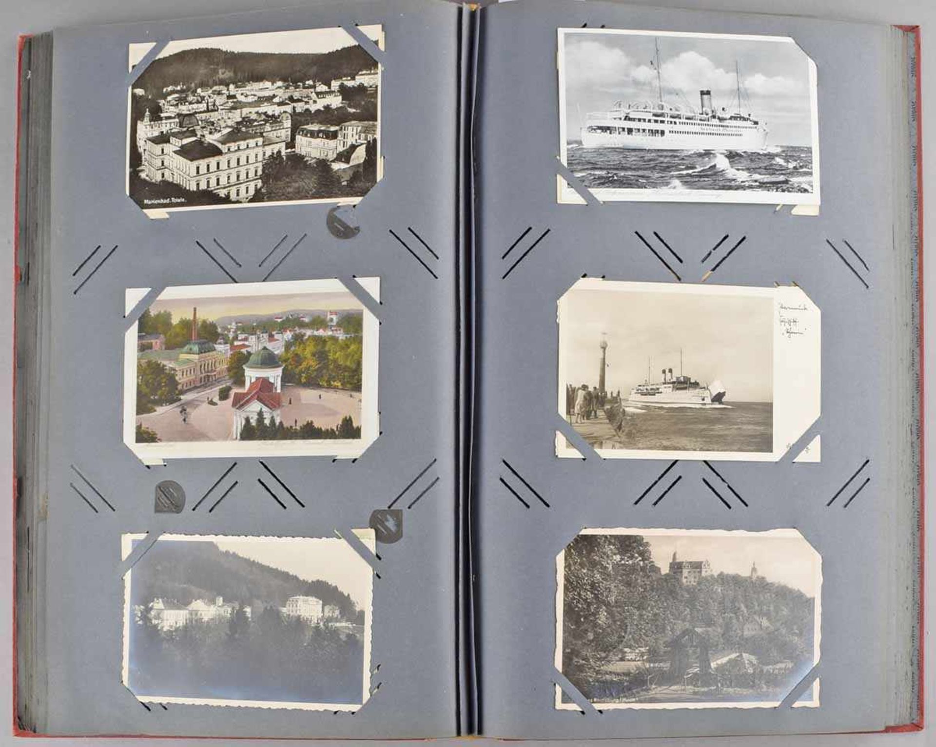 Postkartenalbum insg. wohl über 200 Karten, wohl viel vor 1945, dabei u.a.: 1 x "Orléans" ( - Bild 2 aus 4