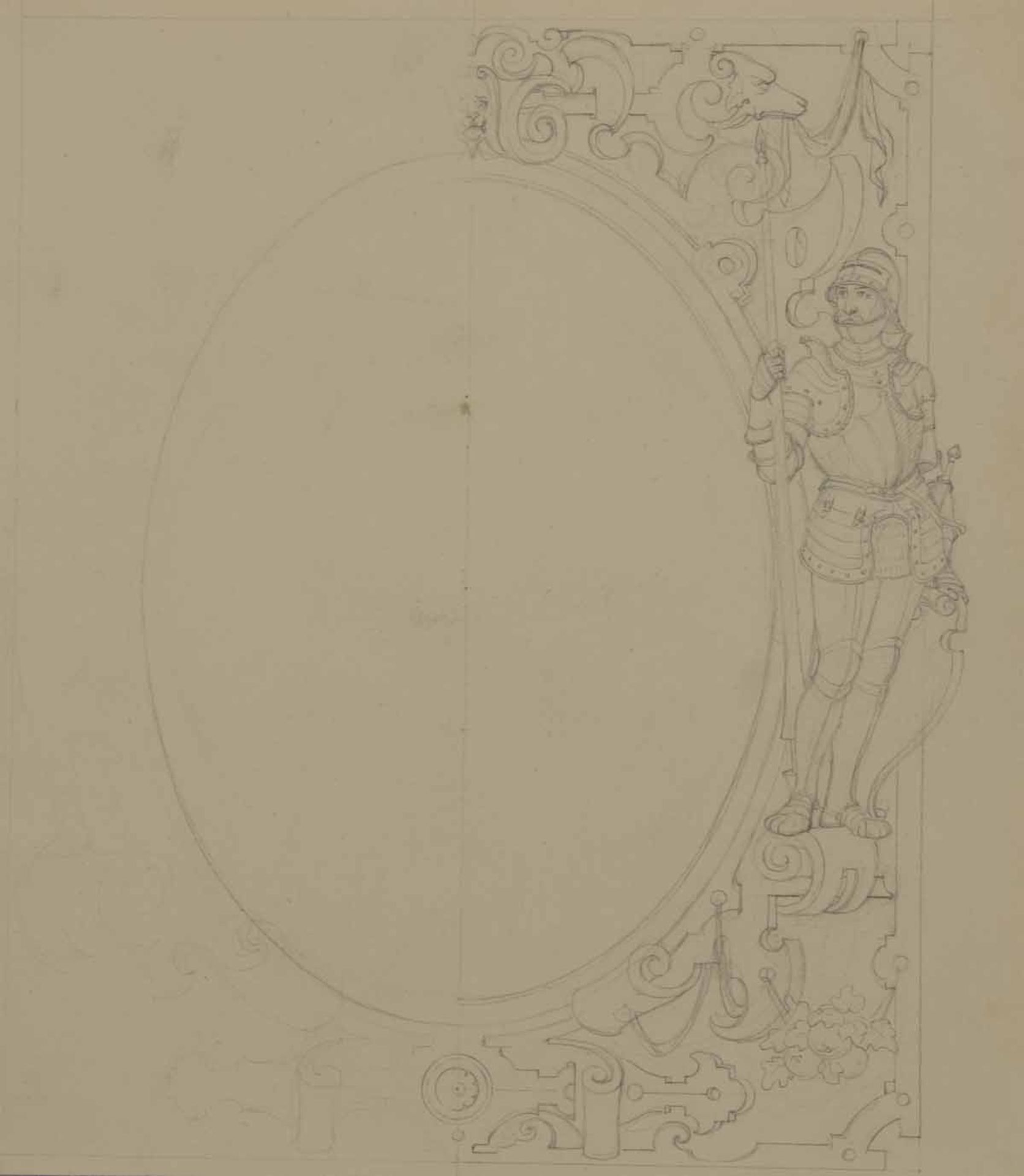 Vollrath, Otto (1856 Saalfeld - 1912 München) Kohlezeichnung auf graublauem Papier, männlicher - Bild 4 aus 4
