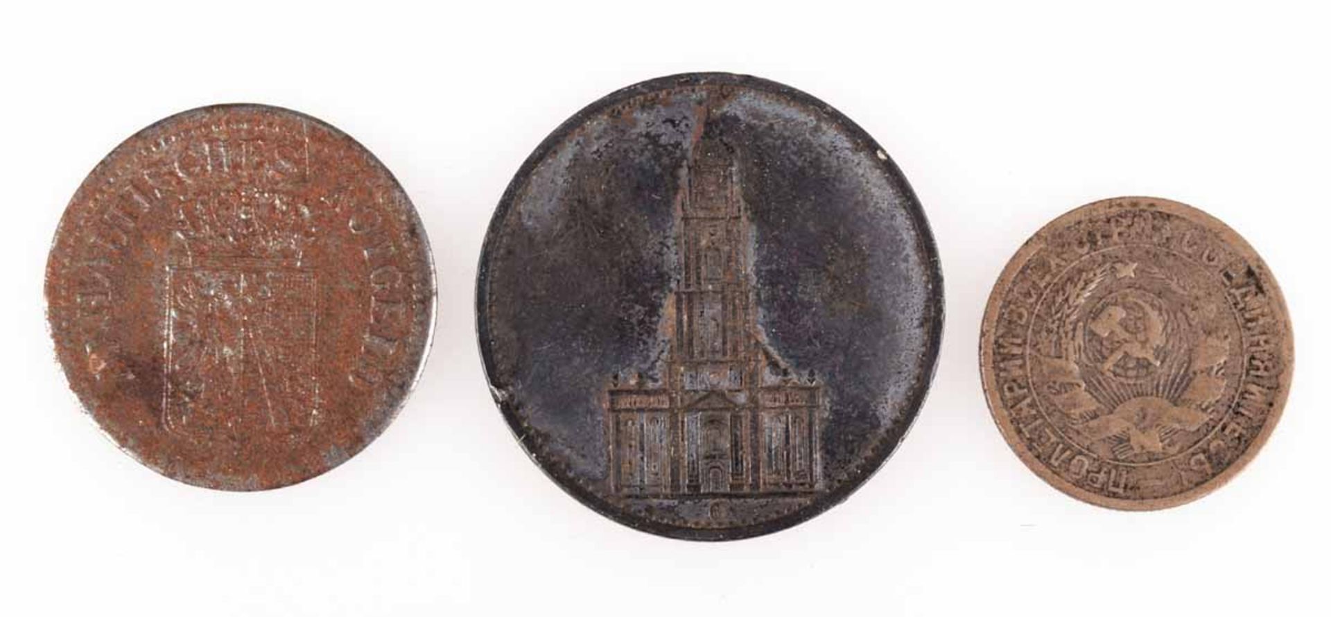 Konvolut Münzen insg. über 300 Stück, überwiegend 5 und 10 Pf Deutsches Kaiserreich, dabei auch 5 RM - Bild 2 aus 5