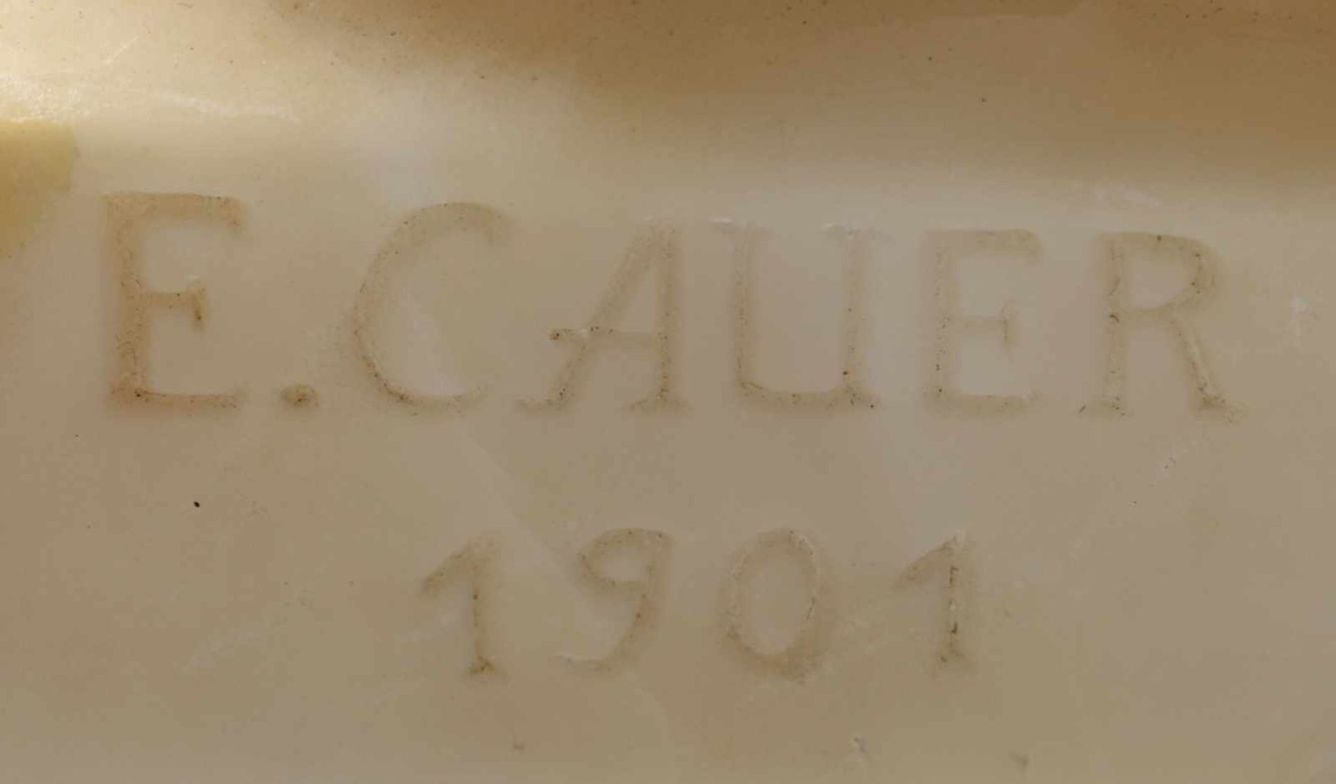 Cauer, Emil (1867 Bad Kreuznach - 1946 Gersfeld) Alabaster, "Wasserschöpferin", Aktdarstellung einer - Bild 5 aus 5