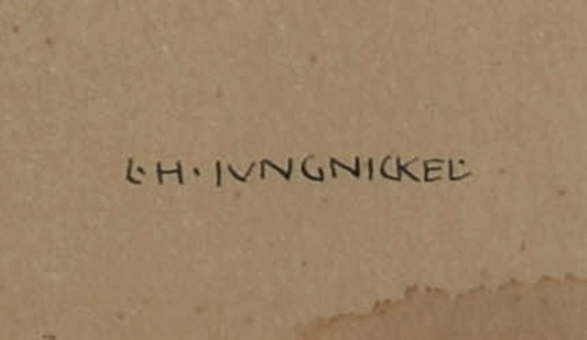 Jungnickel, Ludwig Heinrich (1881 Wunsiedel - 1965 Wien) Schablonenspritztechnik auf Papier, 2 - Bild 4 aus 4