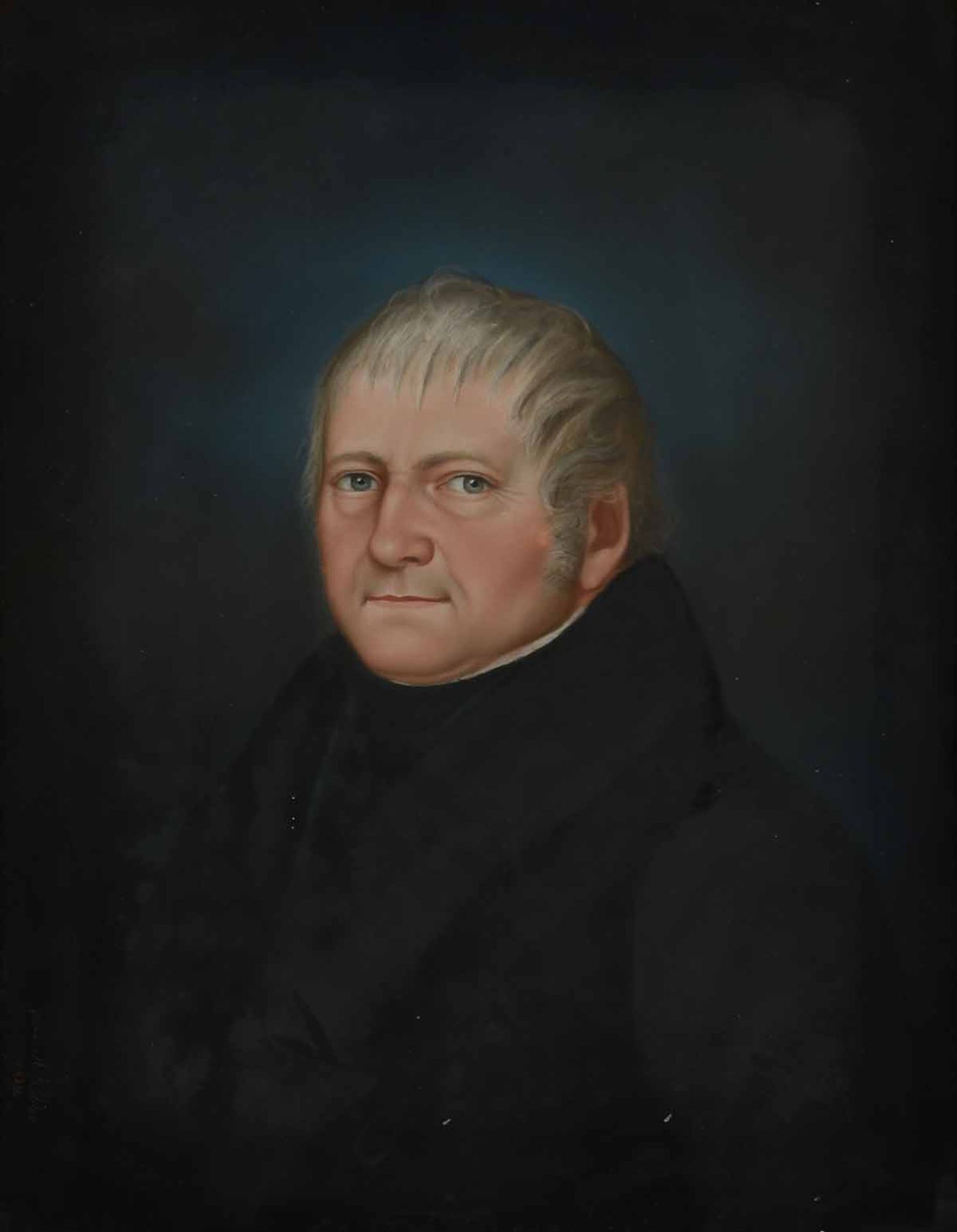 Kübler, A. (1804 - 1844 Liegnitz in Schlesien) Pastell, ausdrucksstarkes Halbbildnis eines Herrn - Bild 2 aus 3