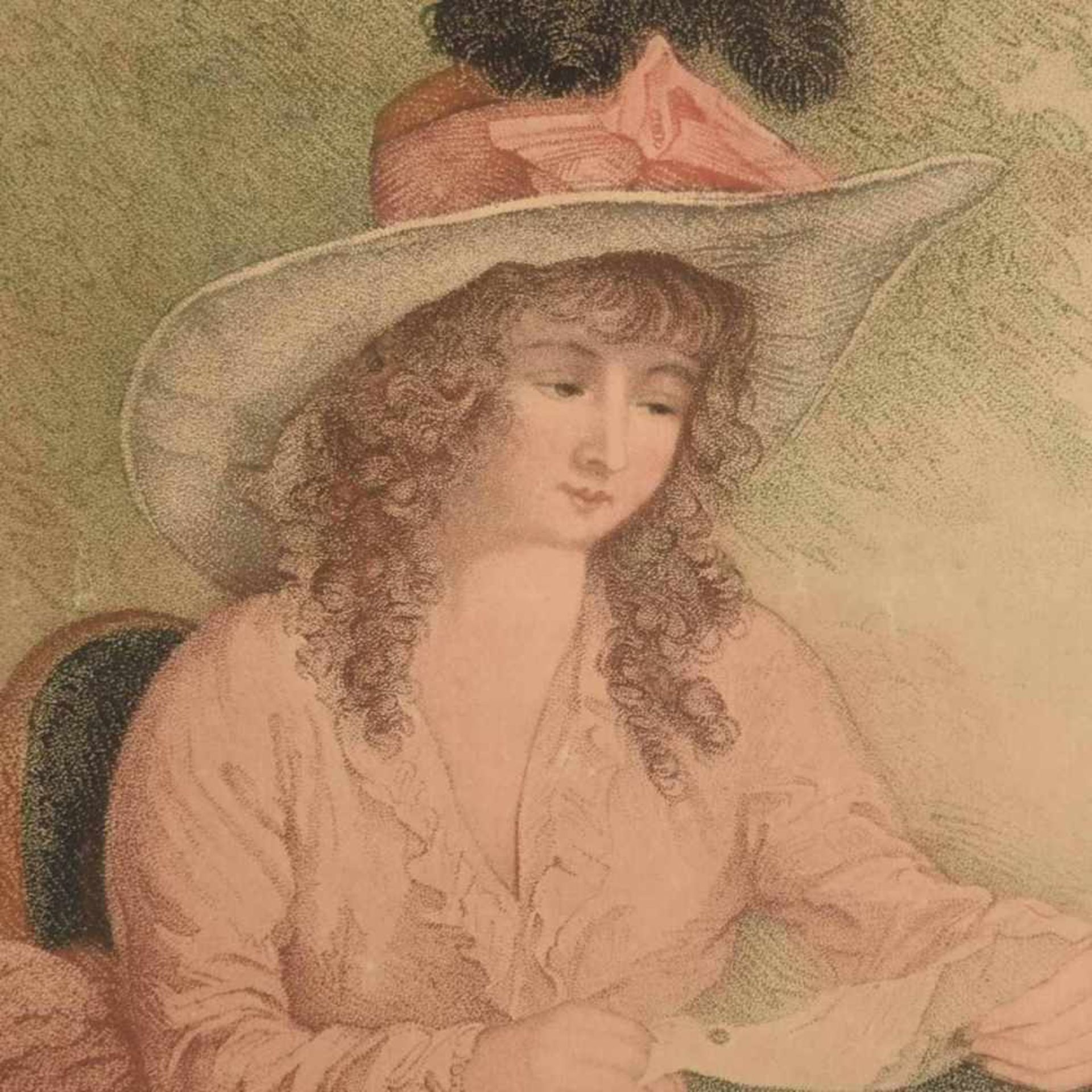 Ward, William (1766 London - 1826 ebd.) Paar farbige Punktierstiche, "The Choice" und "Louisa", je