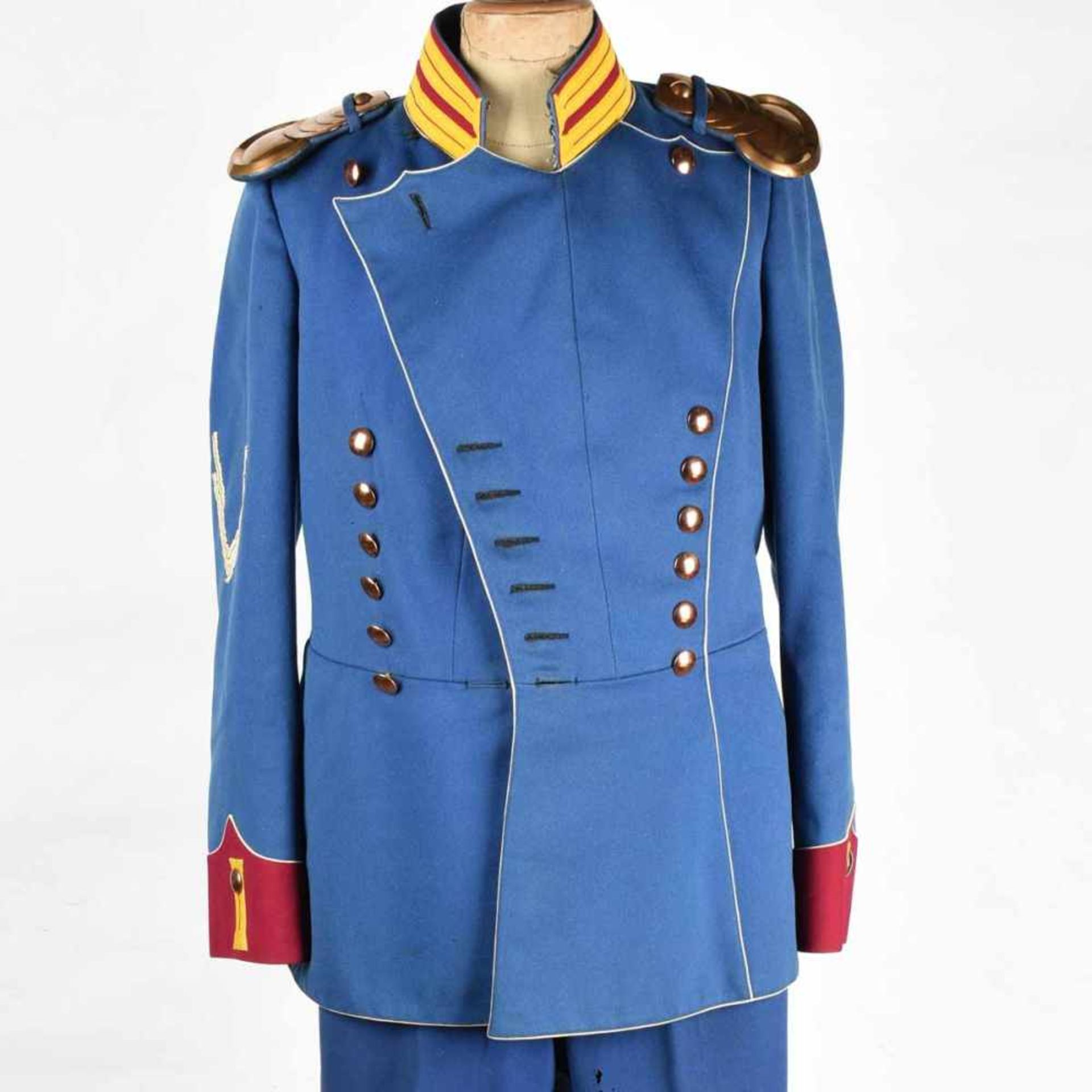 Ulanenuniform Sachsen 19.Jh. 2. Sächsisches Ulanenregiment Nr. 18, 3. Eskadron, ab 1867 in - Bild 2 aus 4