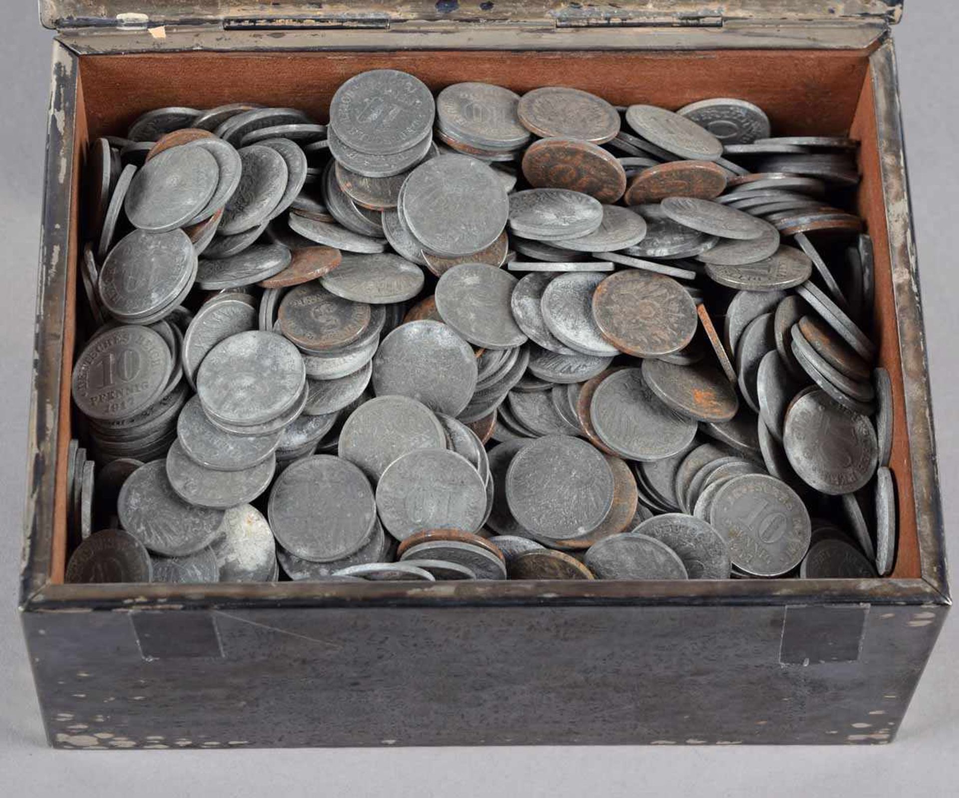 Konvolut Münzen Deutsches Reich insg. über 2 kg Not- und Ersatzmünzen, Deutsches Reich - WK I, in - Bild 2 aus 2