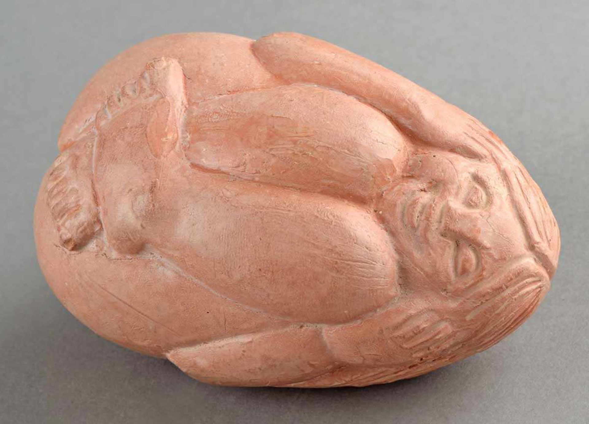 Sell, Lothar (1939 Treuenbrietzen - 2009 Meißen) Keramik, kauernder Frauenakt mit an den Körper - Image 2 of 6