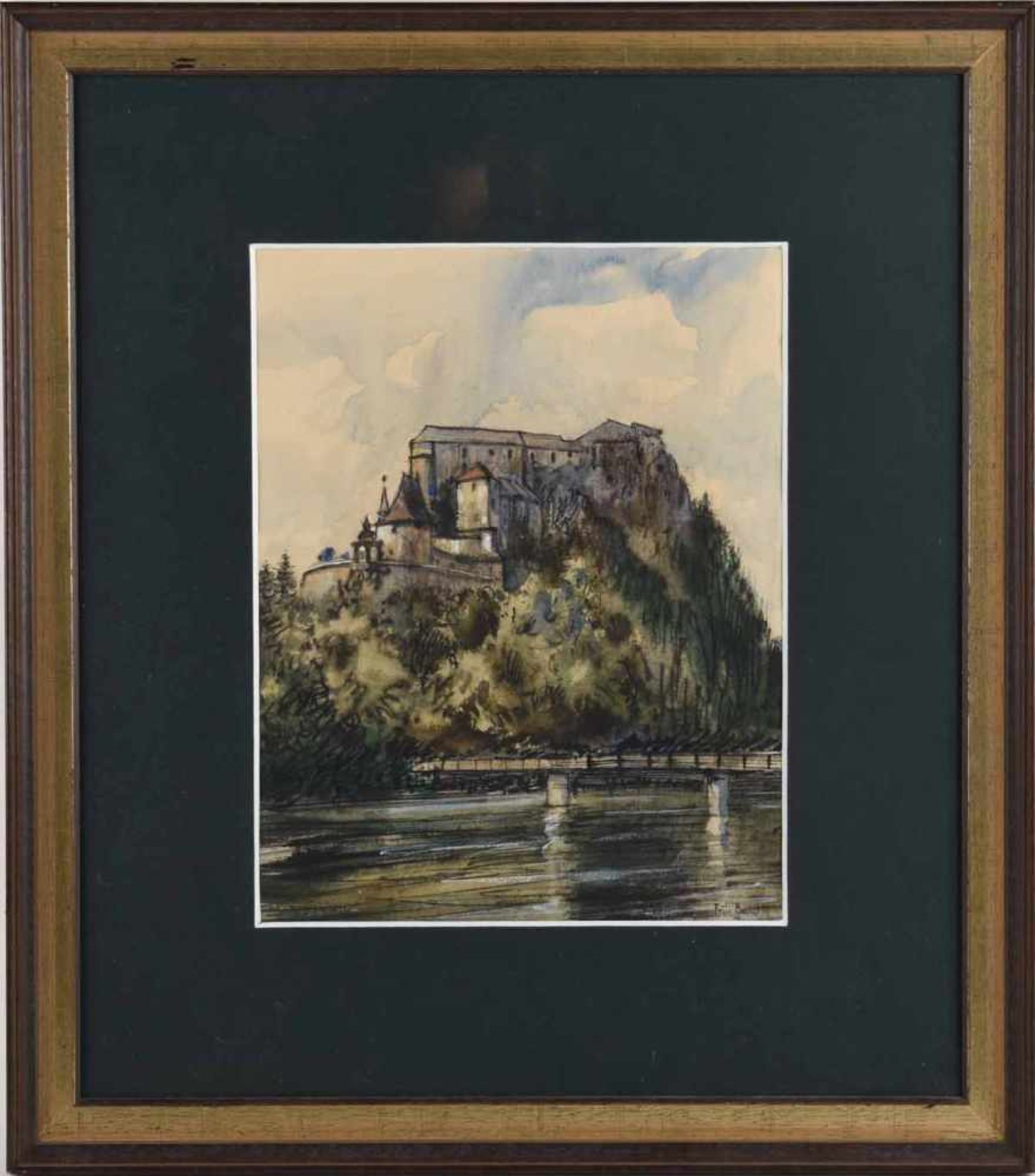 Beckert, Fritz (1877 Leipzig - 1962 Dresden) Aquarell und Tuschfeder auf Papier, mittelalterliche - Bild 3 aus 4