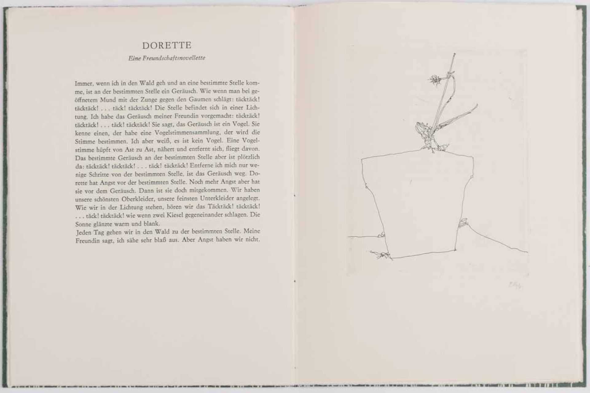 Hussel, Horst (1934 Greifswald - 2017 Berlin) Künstlerbuch, "Balsaminen. Ein Novellettenkranz", - Bild 2 aus 4