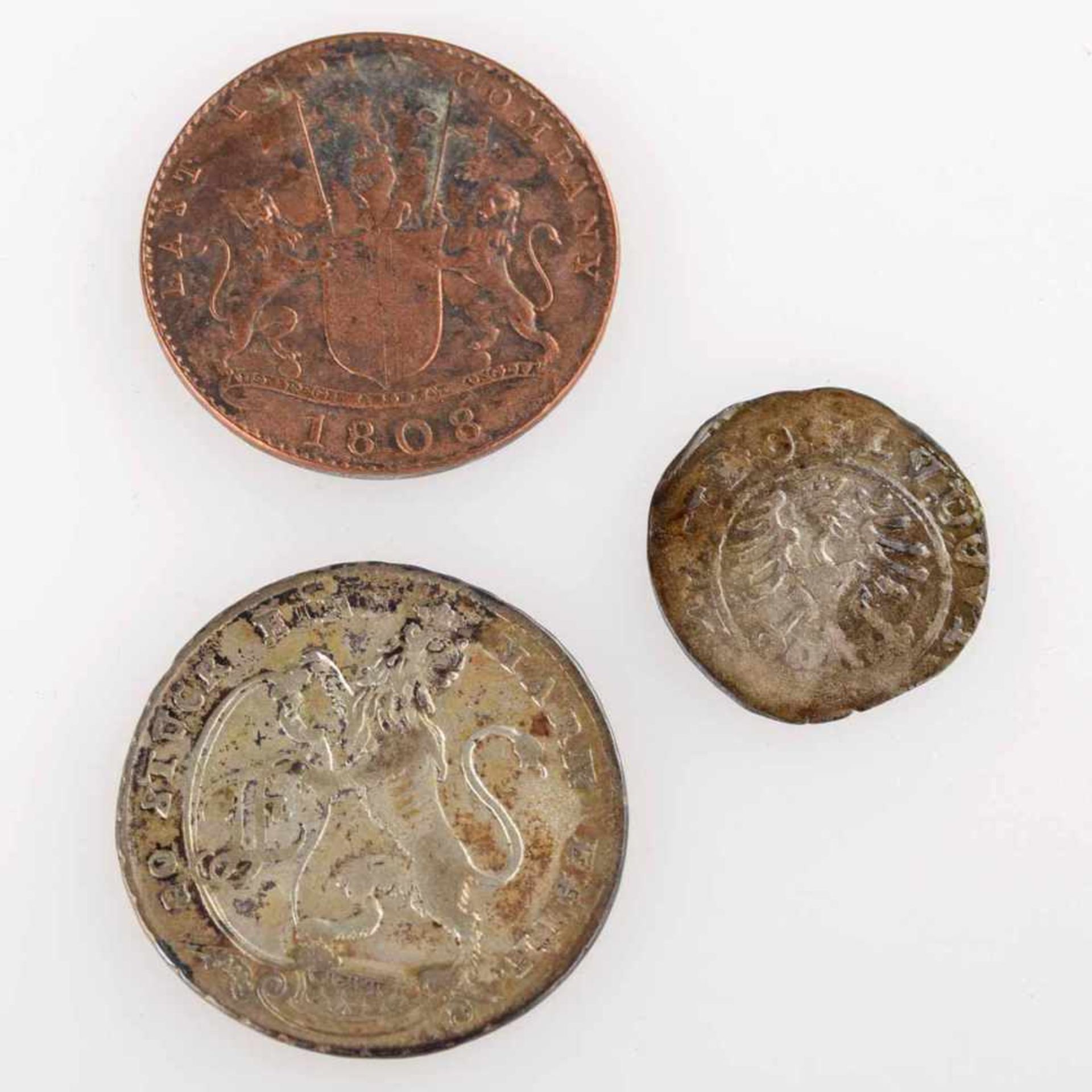 Historische Münzen insg. 3 versch. Ausgaben: 1 x 1/2 Silber-Groschen Schweidnitz Stadt - - Bild 2 aus 3