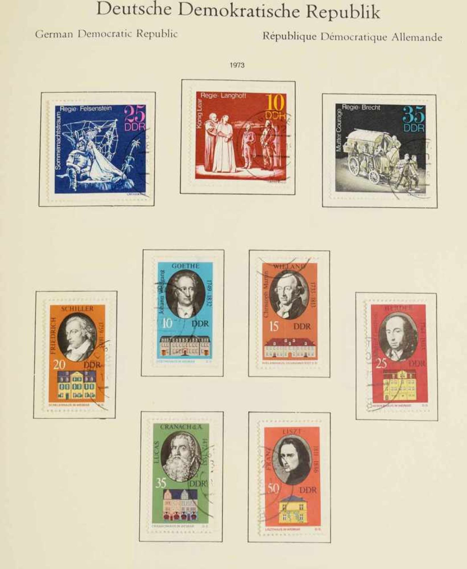 Sammlung Briefmarken DDR postfrisch und gestempelt, Zeitraum 1949-90, viel komplett, viel - Bild 3 aus 6