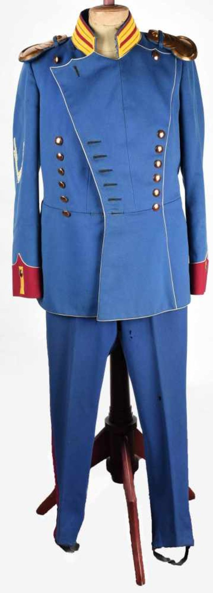 Ulanenuniform Sachsen 19.Jh. 2. Sächsisches Ulanenregiment Nr. 18, 3. Eskadron, ab 1867 in